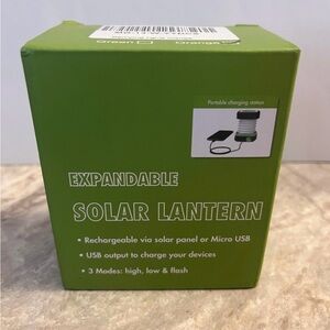 Expandable solar lantern